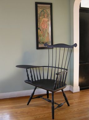 Custom Made Windsor Connecticut Writing Arm Chair