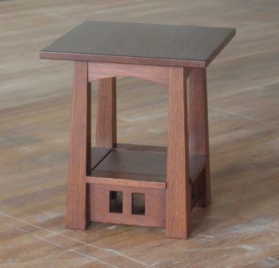 Custom Made Arts-And-Crafts Pagoda End Tables