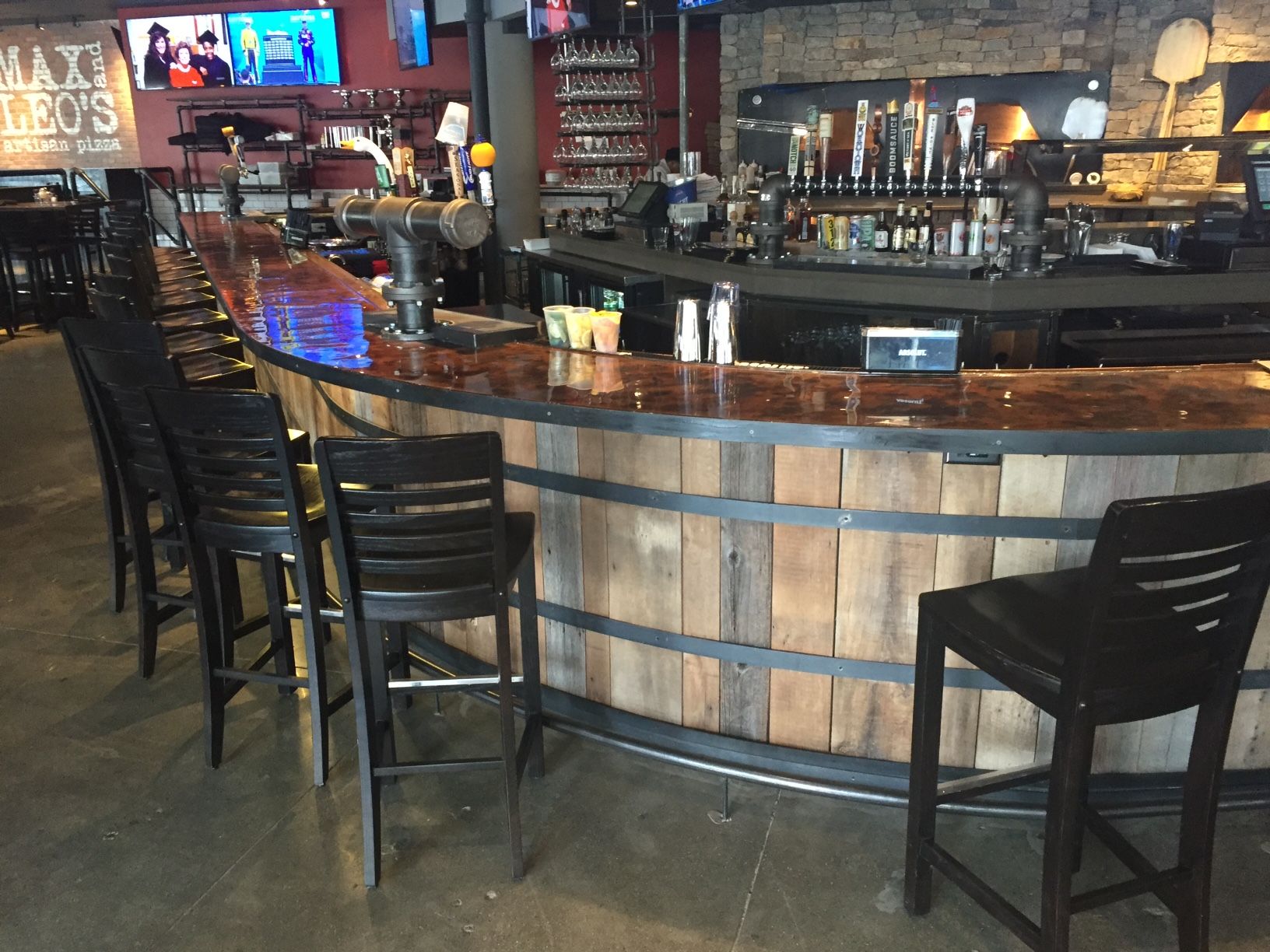 Hand Crafted Reclaimed Wood Bar Fenway Park, Boston by Muddy River