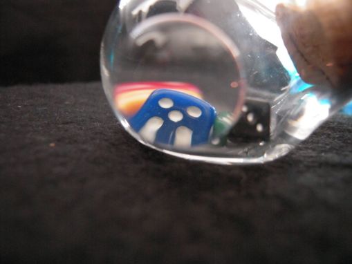 Custom Made Miniature Yahtzee Game Glass Globe With Teeny Score Cards