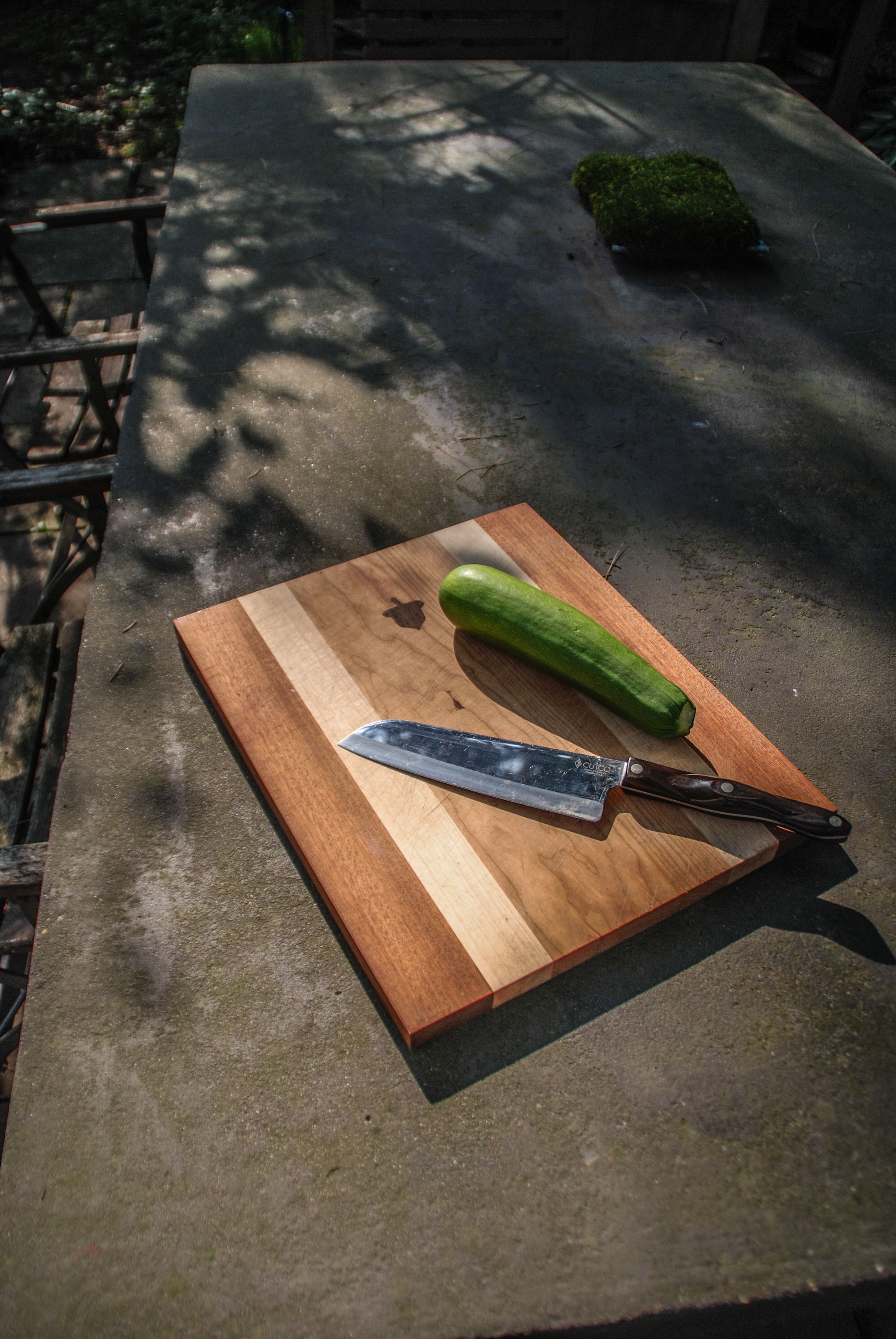 Handmade Personalized Cutting Boards With Custom Inlay by Red Acorn