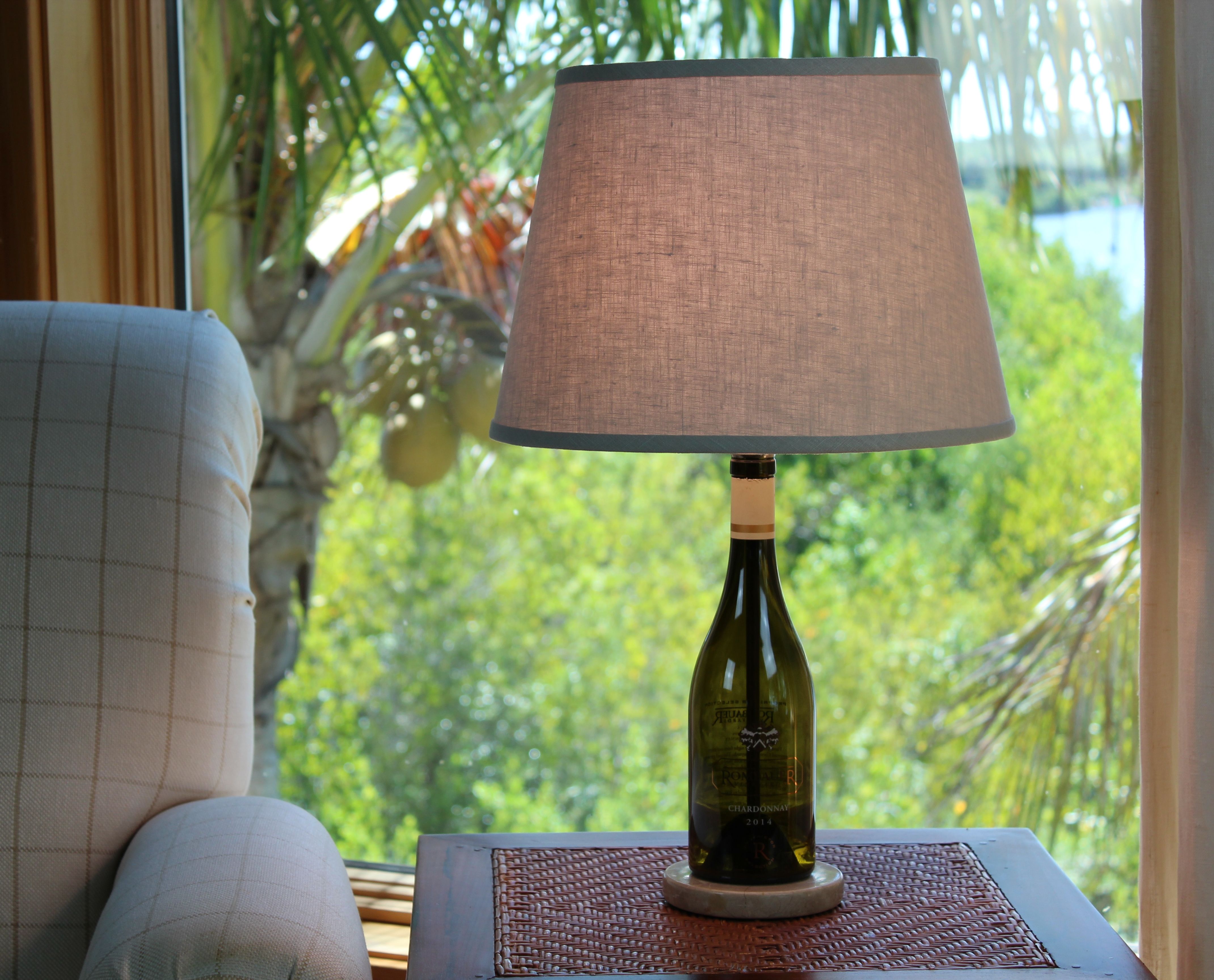 Buy Custom Wine Bottle Table Lamp, made to order from Wine lamp Store