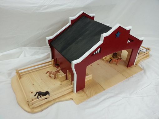 Custom Made Wooden Toy Barn