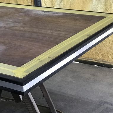 Custom Made Book Matched Walnut Dining Table