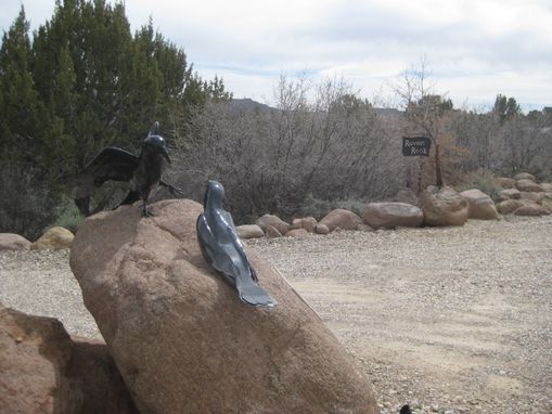 Custom Made Raven Rock, Fabricated Metal Sculpture