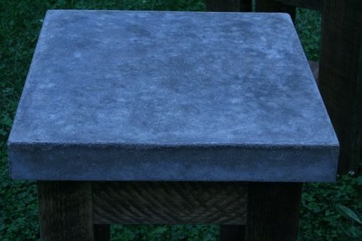 Custom Made Concrete Wood Side Table