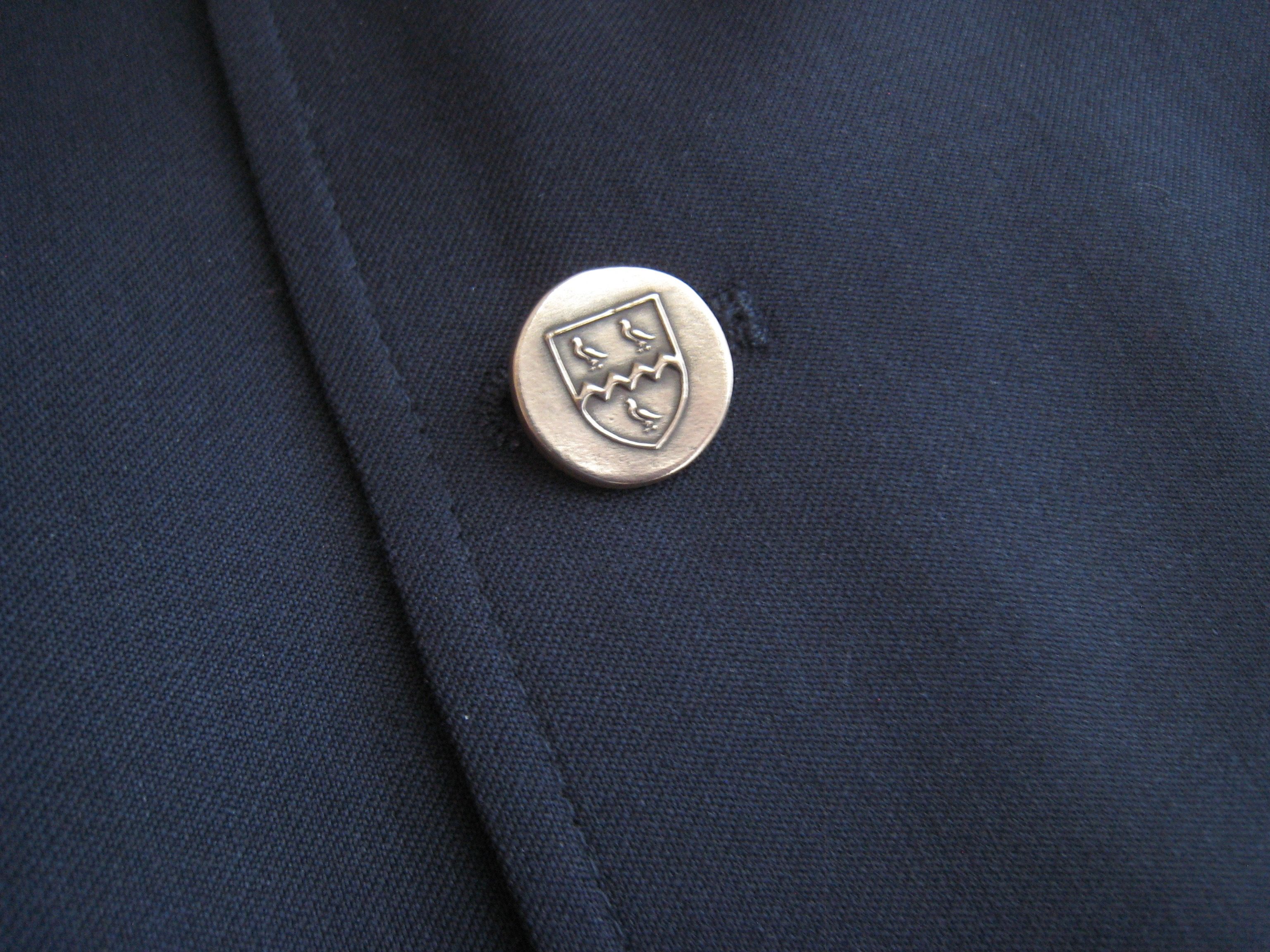 Custom Bronze Blazer Buttons With Family Crest Or Coat Of Arms by