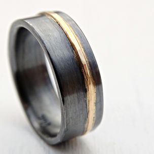 mens wedding band gold black silver mixed metal ring viking wedding ring - Black And Silver Wedding Rings mens wedding band gold black silver mixed metal ring viking wedding ring - Black And Silver Wedding Rings