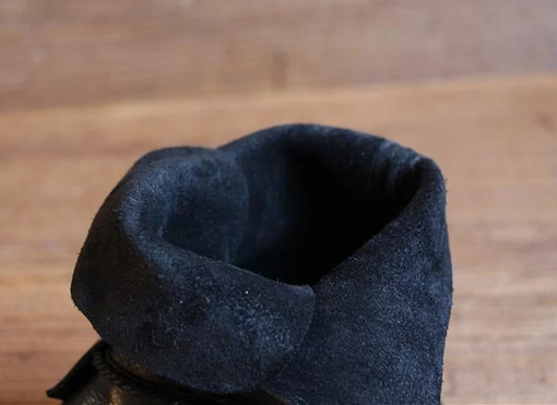 Custom Made Handmade Black Women Leather Boots,Oxford Retro Women Shoes