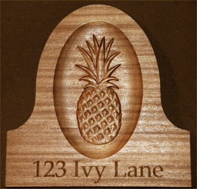 Custom Made Carved Wood Address Signs