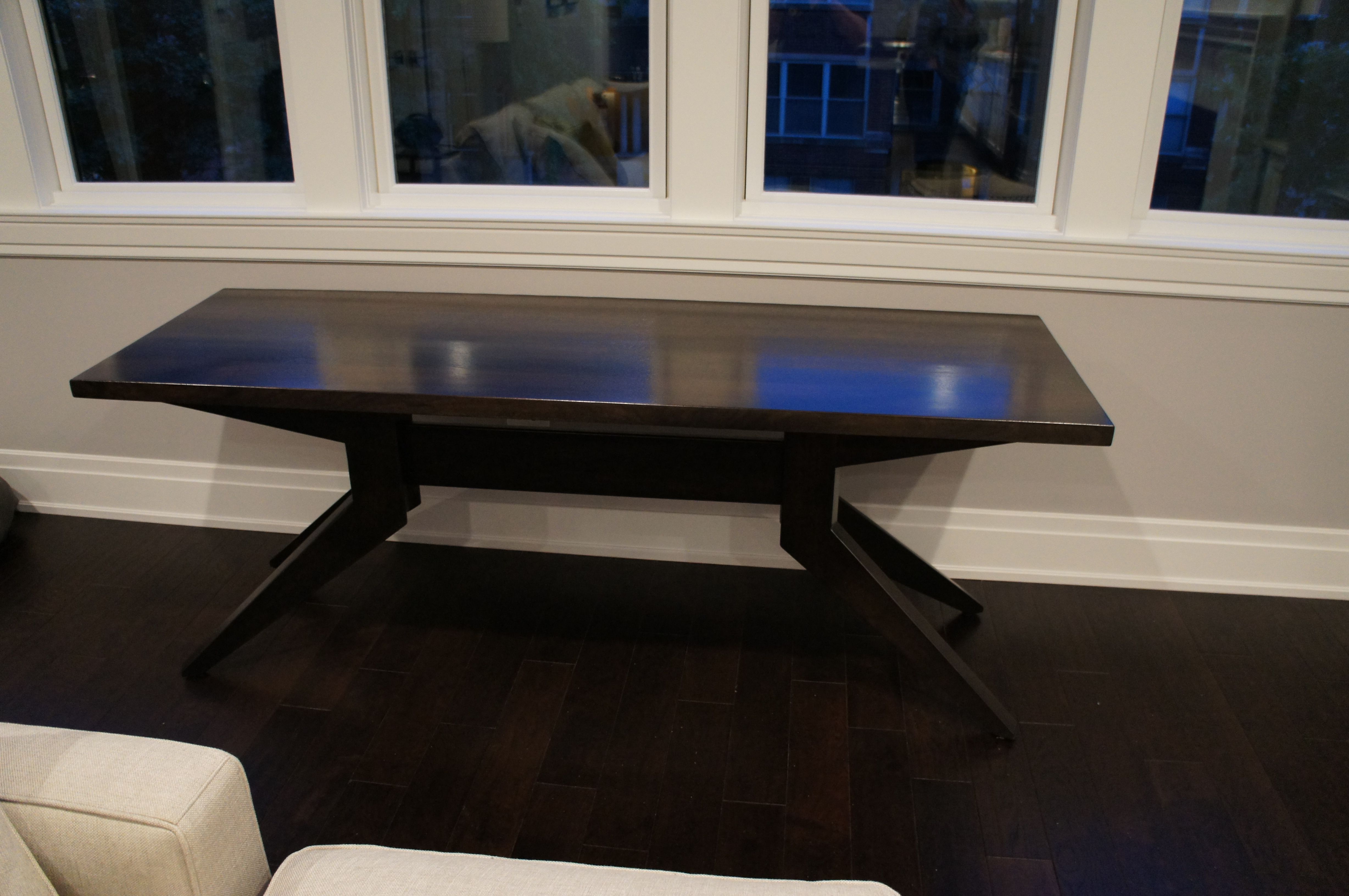 Hand Crafted Custom Modern Diningsofa Table By Peabody Enterprises Inc 8601