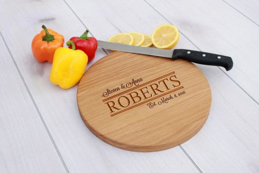 Custom Made Personalized Cutting Board, Engraved Cutting Board, Custom Wedding Gift – Cbr-Wo-Steven&Anna