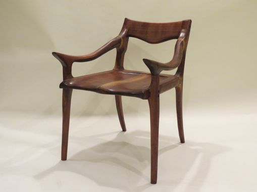 Custom Made Hardwood Low Back Chair