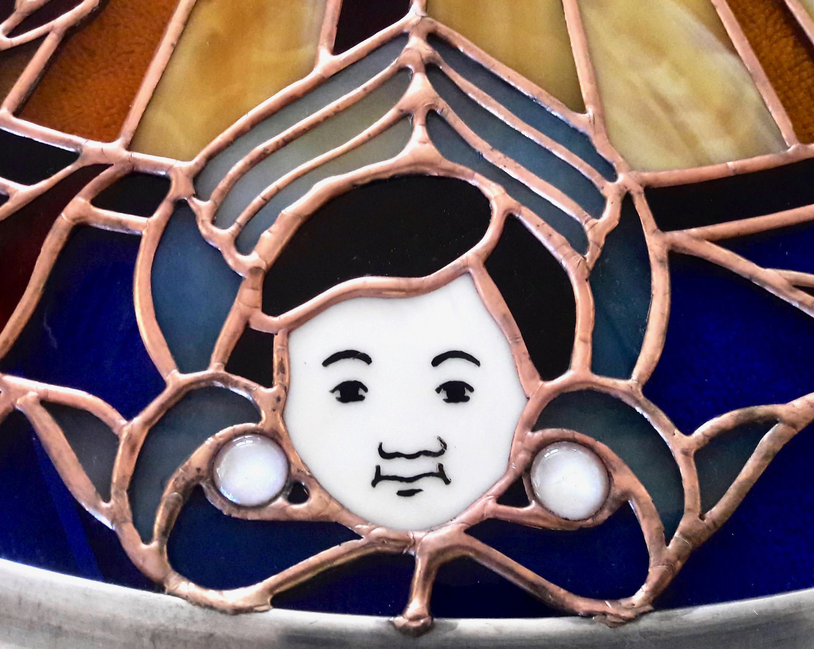 Hand Made The Gift Stained Glass Panel by Caron Art Glass