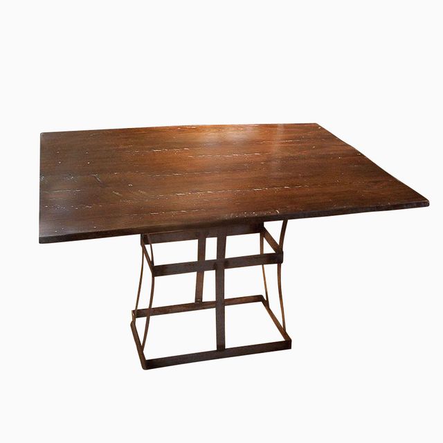 A Handmade Reclaimed Wood Dining Table With Contemporary Metal A Handmade Reclaimed Wood Dining Table With Contemporary Metal Base Made To Order From The Strong Oaks Custommade Com