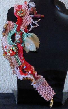 Custom Made Freeform Peyote Beaded Bracelet