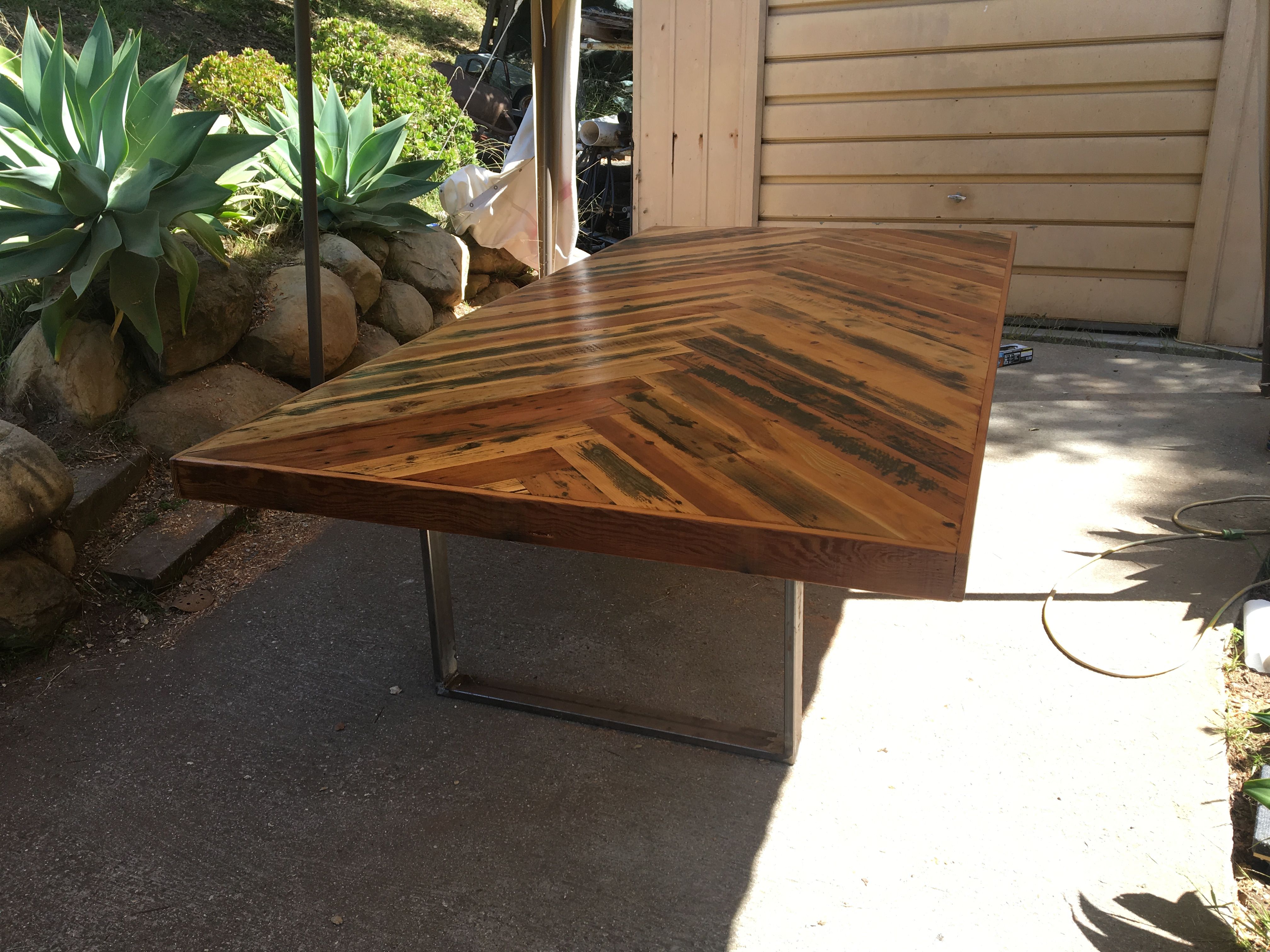 Custom Reclaimed Wood Conference Table by A.M.Abbott Designs