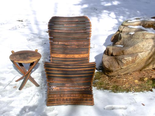 Custom Made The Stache Lounge - Wine Barrel Chaise Lounge Chair