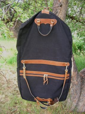Custom Made Western Garment Bag - Buffalo Leather