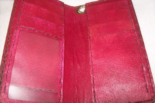 Custom Made Custom Leather Biker Wallet With Texas Star