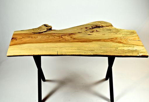 Custom Made Live Edge Spalted Pecan Desk