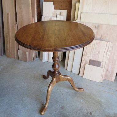 Custom Made Maple Candle Stand Pedestal Table