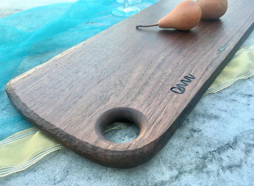 Custom Made Solid Wood Cutting Or Serving Board, Charcuterie, Bread, Cheese