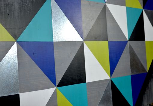 Custom Made Mod Cubism 48x24 - Wood Wall Art, Metal Wall Art, Modern Wall Art, Wall Decor, Geometric Art