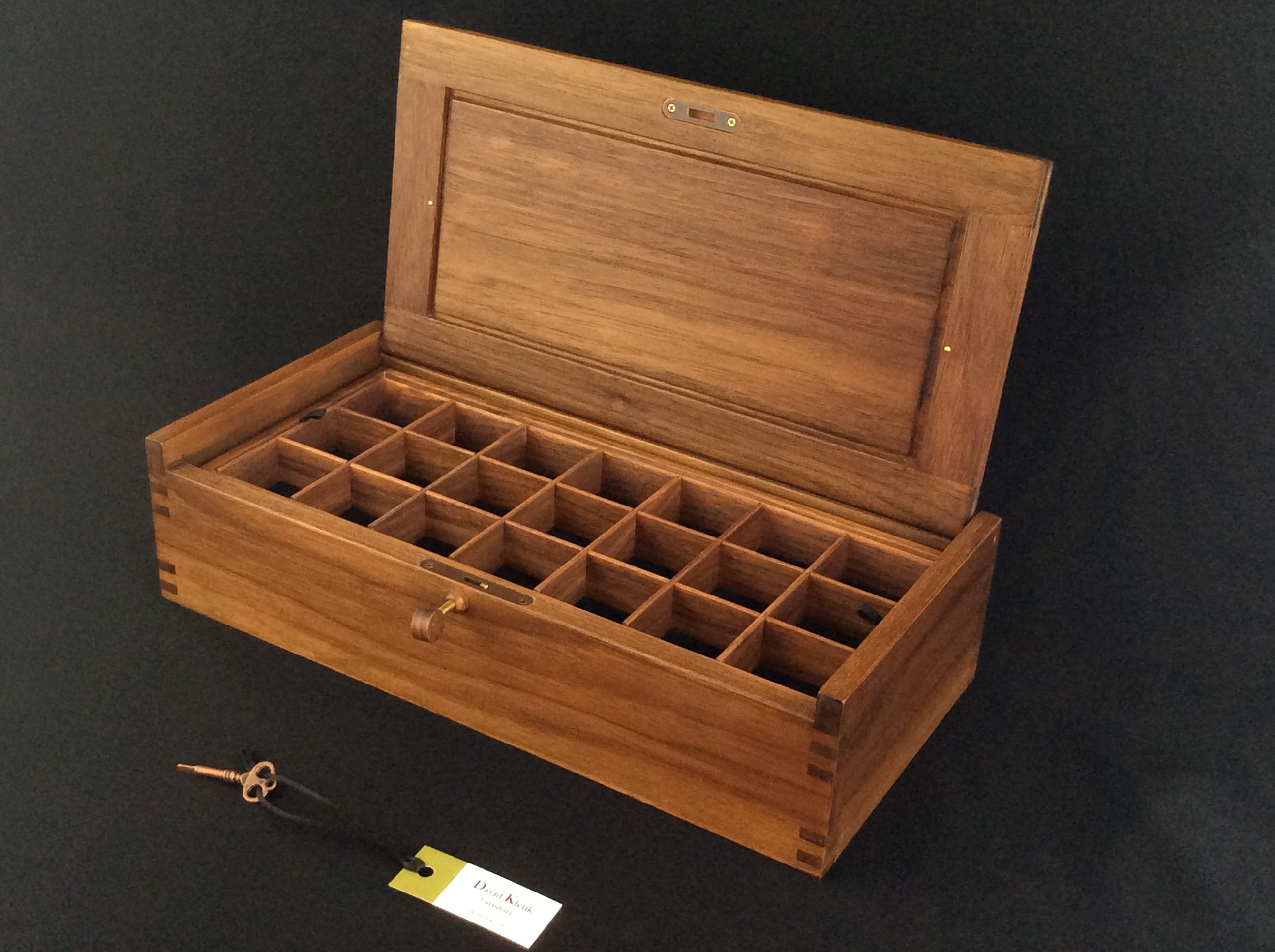 Hand Crafted Walnut Jewelry Box by David Klenk