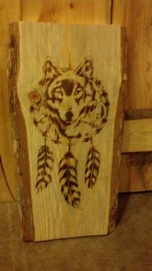 Custom Made Carved Pine Slab Signs