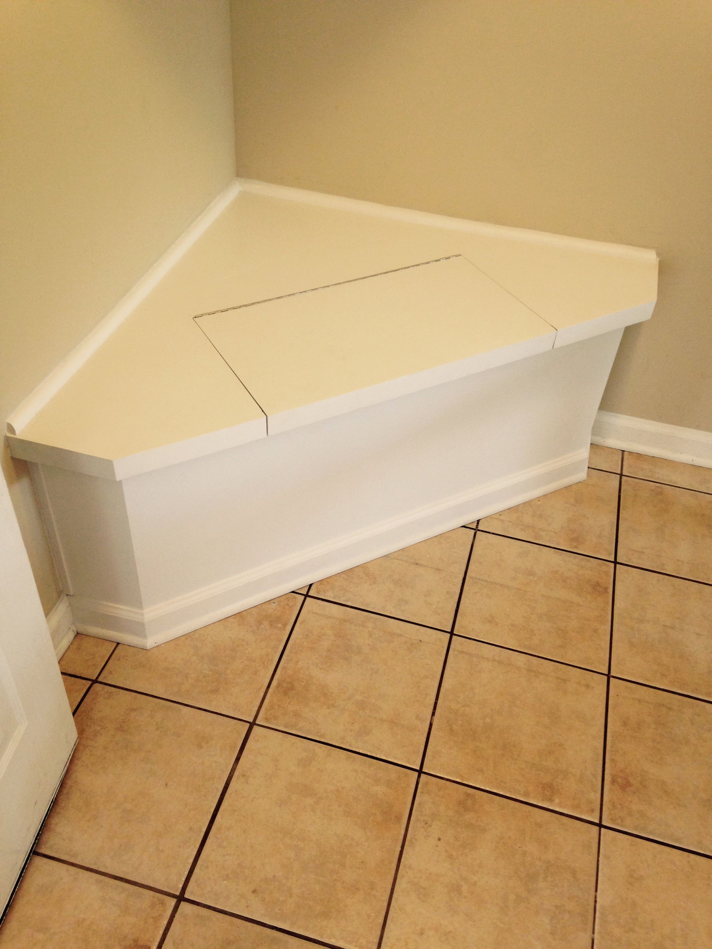 Hand Crafted Corner BuiltIn And Storage Bench by DC WoodWorks and