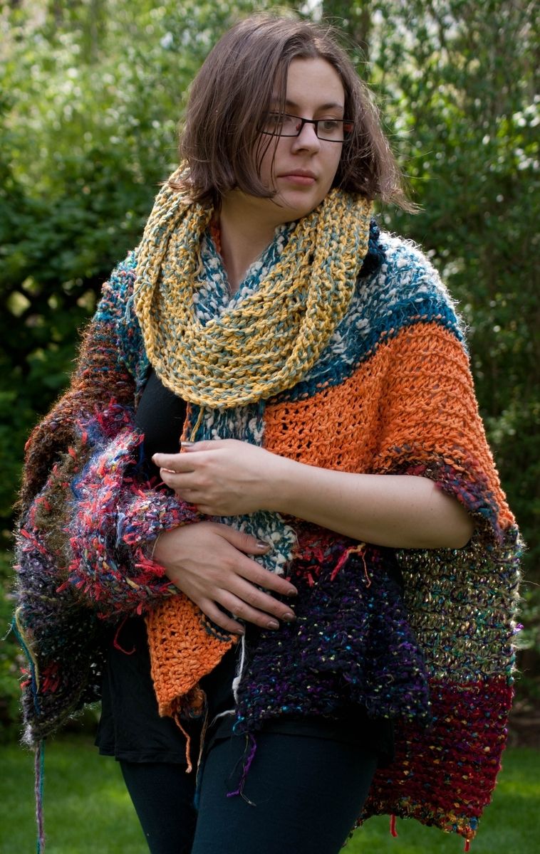 Hand Made Scrappy Shawl by iflythecircus by Natalie F. Kent ...