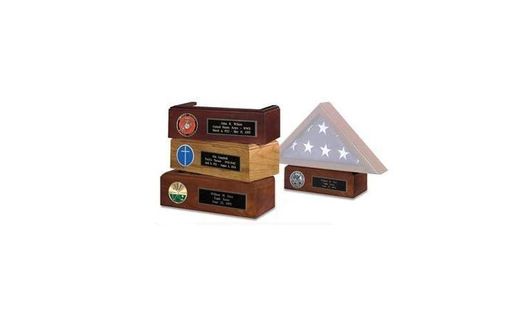 Custom Made American Made Pedestal For Display Flag Shadow Box.