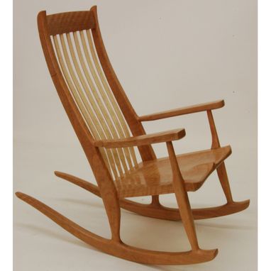 Custom Made Cherry Ashland Rocking Chair