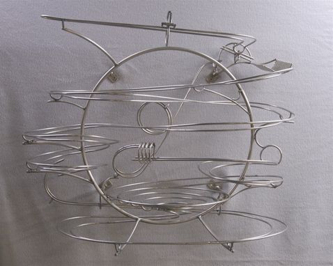 Custom Made Wall Hanging Kinetic Stainless Steel Rolling Ball Sculpture