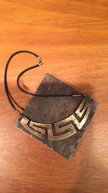 Custom Made Greek Key Design Necklace