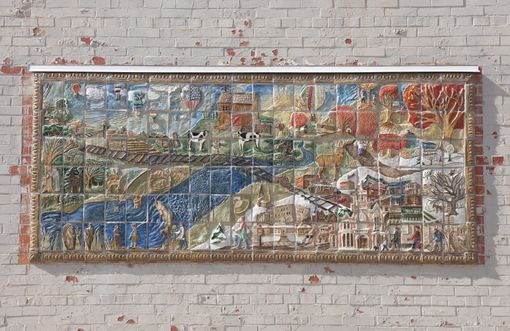 Custom Made Town Community Tile Mural Project