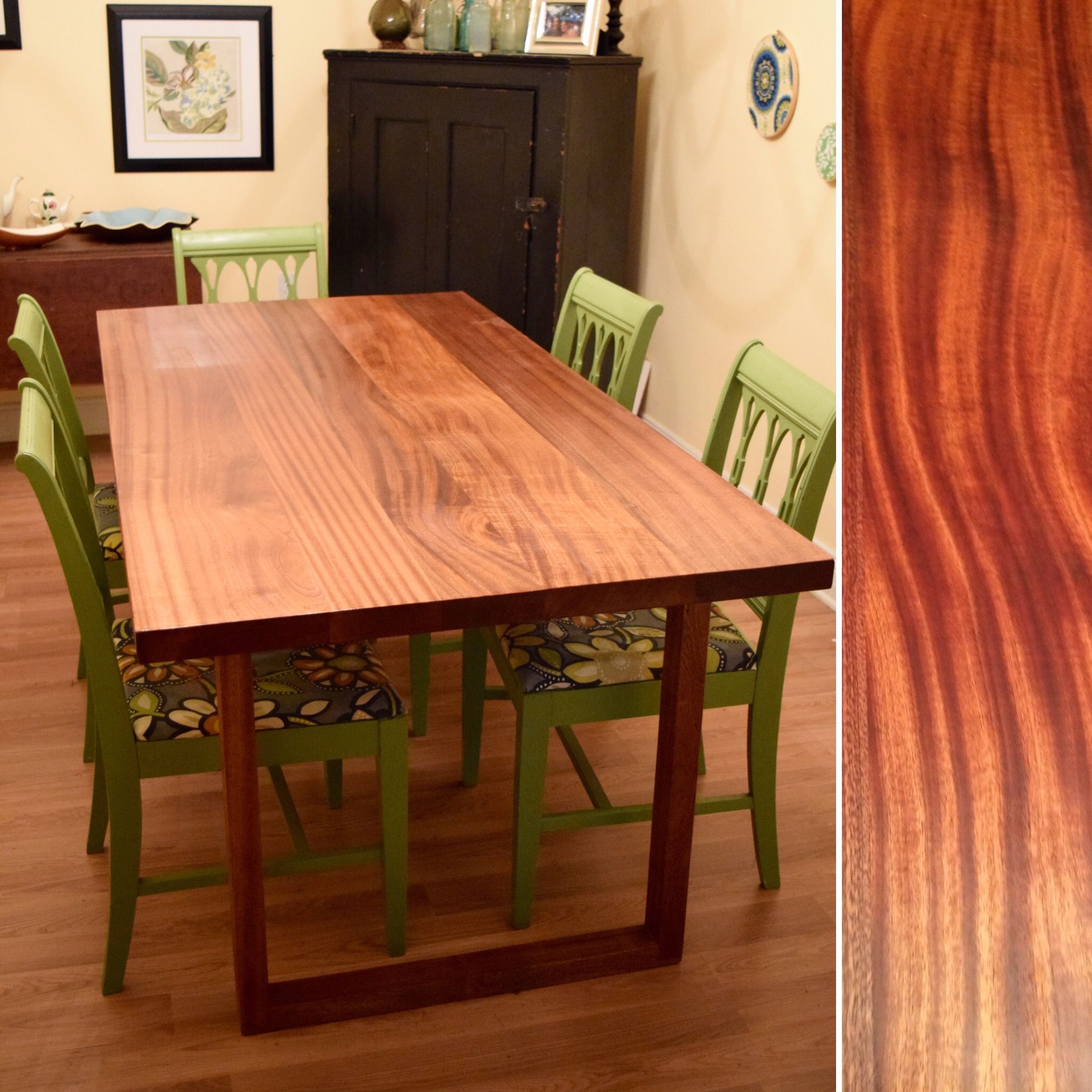 Buy a Hand Made Mid-Century Mahogany Dining Table, made to order from