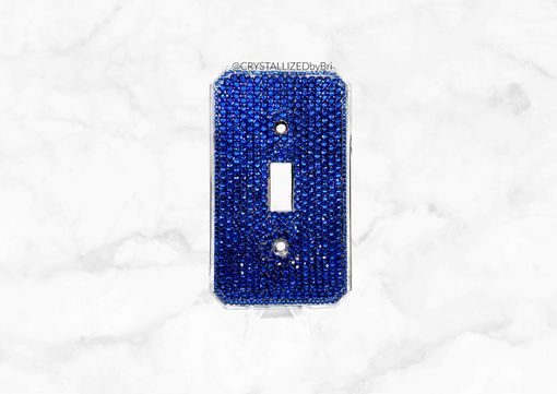 Custom Made Custom Crystallized Wall Light Switch Plate Bling European Crystals Bedazzled