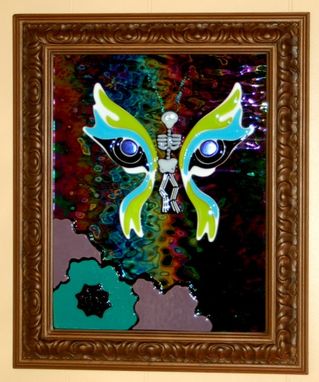 Custom Made Fused Glass Day Of Dead Wall Art - Reflections