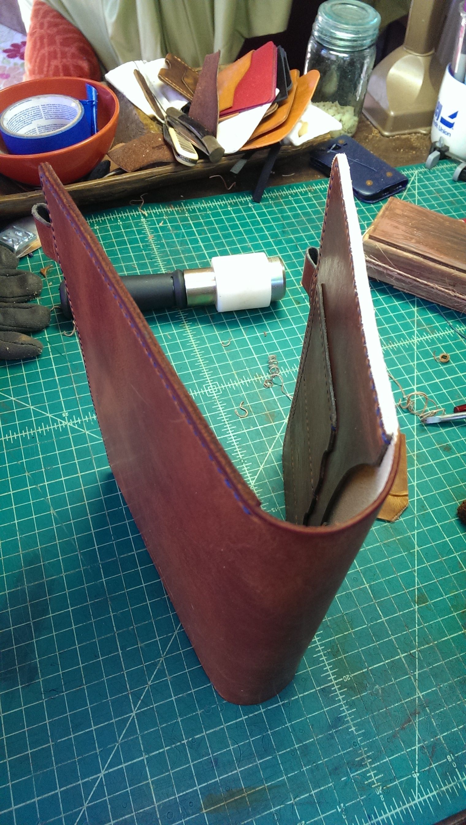 Buy Handmade Extra Large Moleskin Cover In Horween Leather, made to
