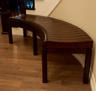 Custom Made Curved Hallway Bench