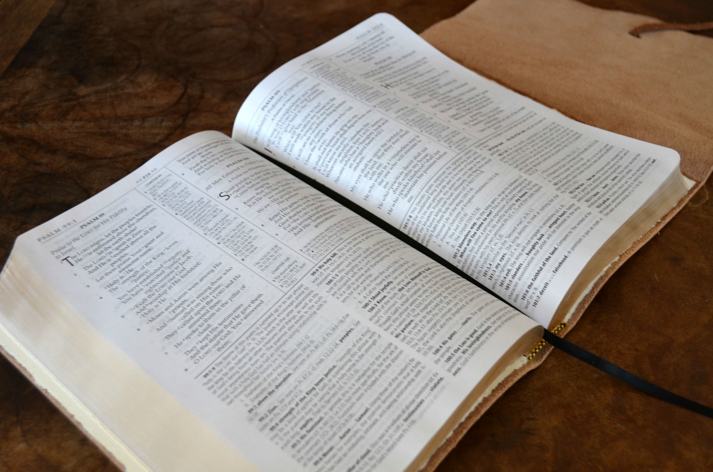 Buy Hand Crafted Large Distressed Leather Bible Cover Custom Made To ...