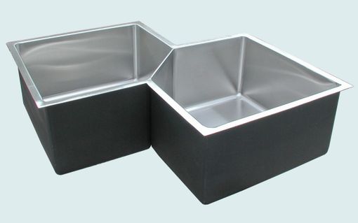 Custom Made Stainless Sink With 5-Sided Bowls