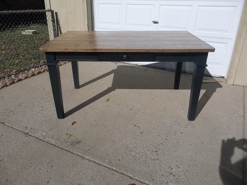 Custom Made Shaker Style Farm Table-60" X 36" With Drawer.
