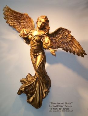 Custom Made Bronze Sculpture, Angel,