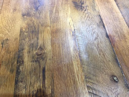 Custom Made Reclaimed Barnwood White Oak Table.