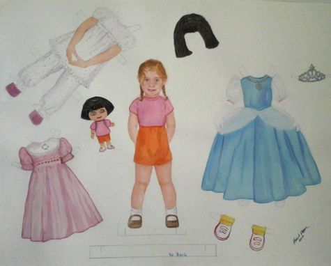 Custom Made Personalized Portrait Paperdoll