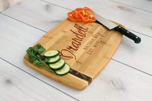 Custom Made Personalized Cutting Board, Engraved Cutting Board, Custom Wedding Gift – Cb-Bamm-Brandell