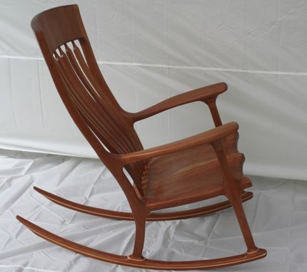 Handmade Cherry Rocking Chair by Wood In Motion | CustomMade.com